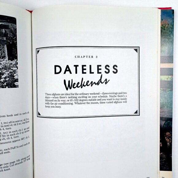 Weekend Afghans Jean Leinhauser Rita Weiss 144 Pgs 16 Pgs Full Color Index Vtg - Picture 9 of 16